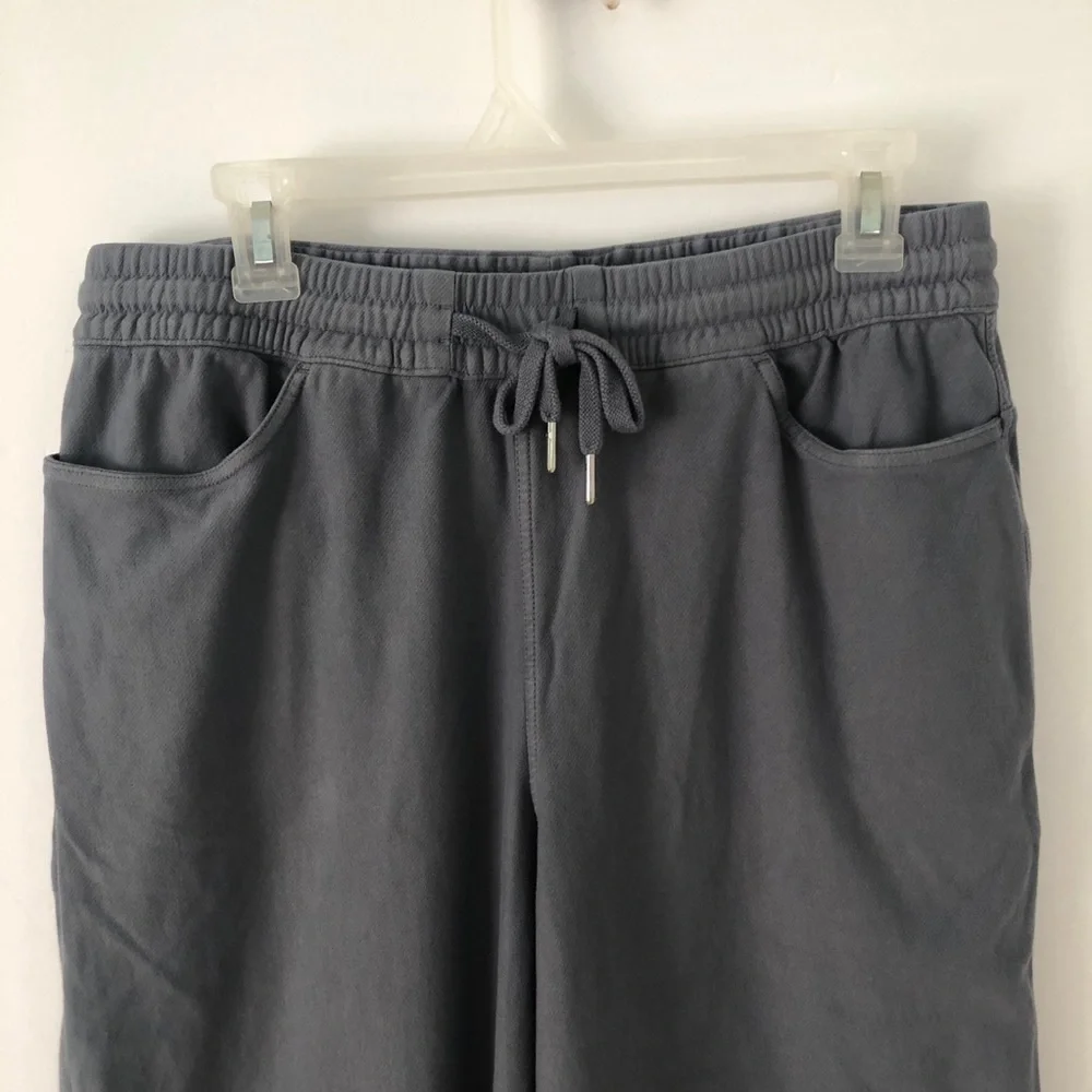 Athleta Women Farallon Straight Leg Pants Pull On Coastline Blue (Gray) Size M/P - Picture 3 of 9